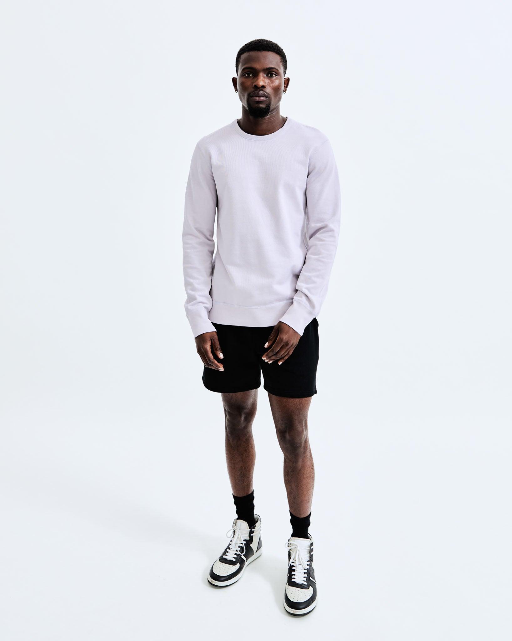 Lightweight Terry Slim Crewneck Male Product Image