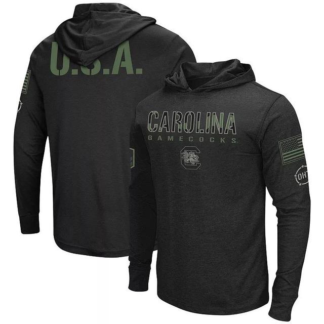 Mens Colosseum Black Iowa Hawkeyes Big and Tall Oht Military-Inspired Appreciation Tango Long Sleeve Hoodie T-shirt Product Image