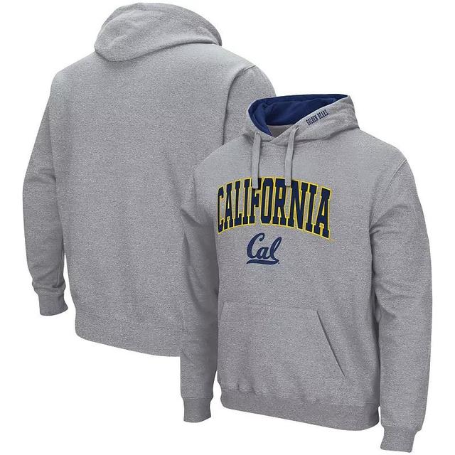 Mens Colosseum Heathered Gray Cal Bears Arch & Logo 3.0 Pullover Hoodie Product Image