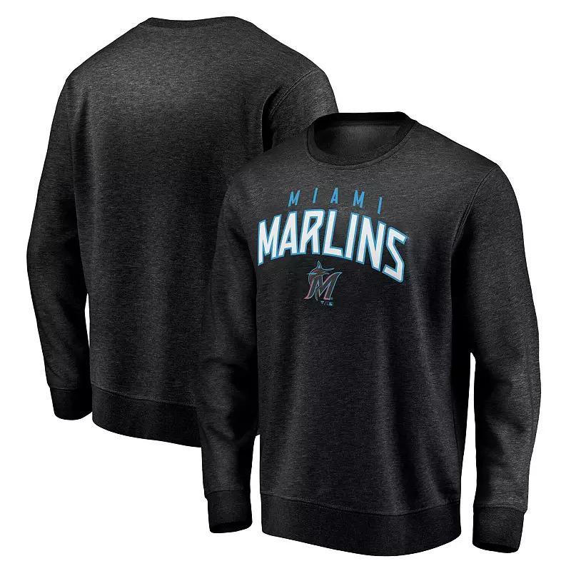 Mens Fanatics Branded Miami Marlins Gametime Arch Pullover Sweatshirt Product Image