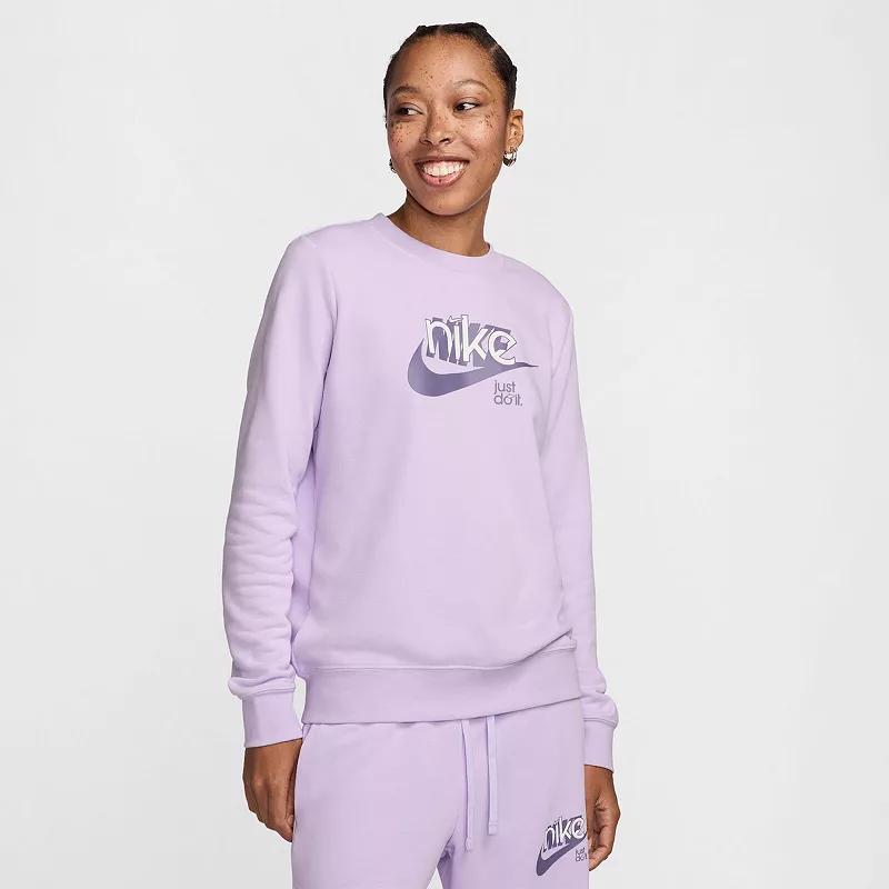 Womens Nike Sportswear Club Fleece Graphic Sweatshirt Product Image