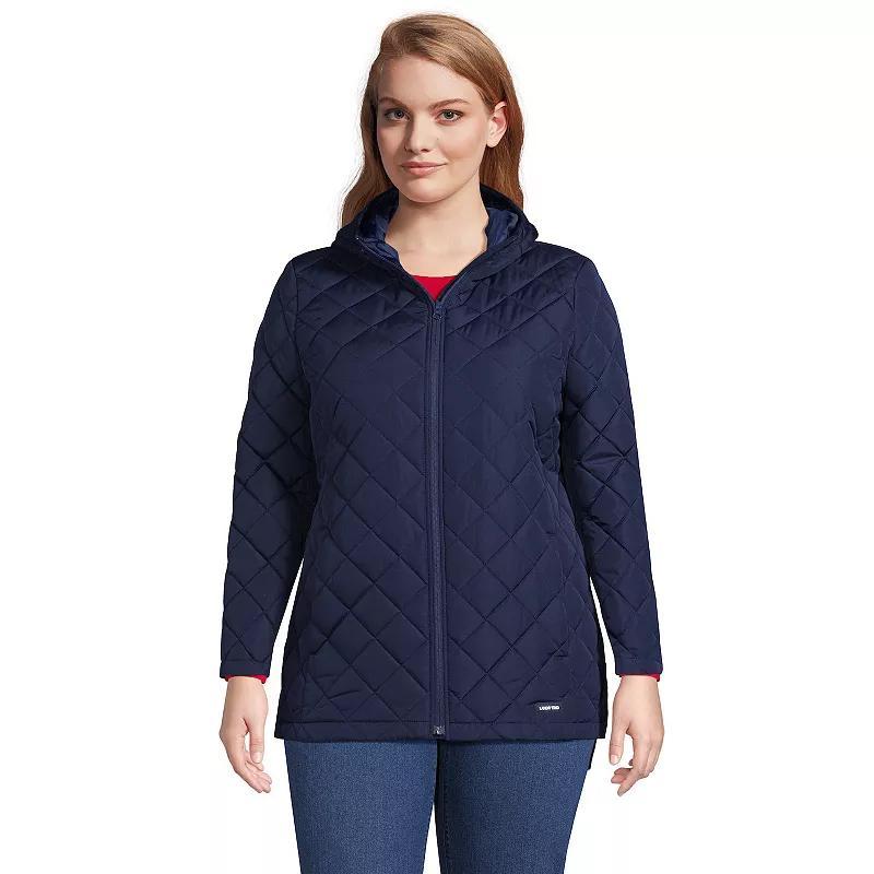 Plus Size Lands End Insulated Jacket, Womens Deep Blue Product Image