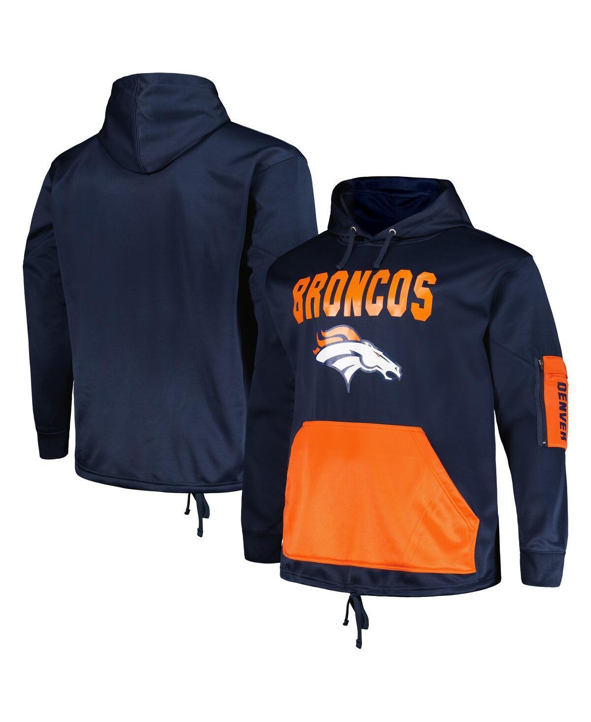 Mens Fanatics Branded Denver Broncos Big & Tall Pullover Hoodie Blue Product Image