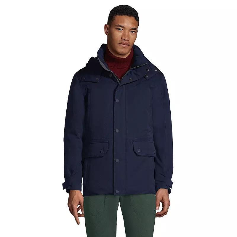 Mens Lands End Expedition Down Winter Jacket Radiant Blue Product Image