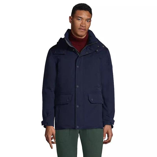 Big & Tall Lands End Expedition Down Waterproof Hooded Winter Jacket, Mens Product Image