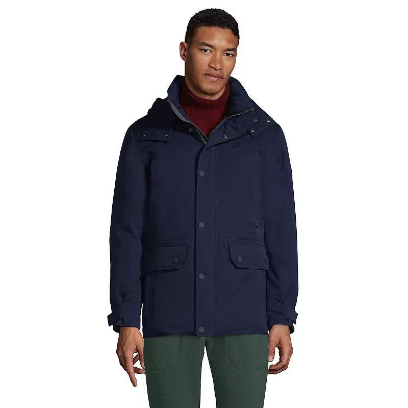 Mens Lands End Expedition Down Winter Jacket Radiant Blue Product Image