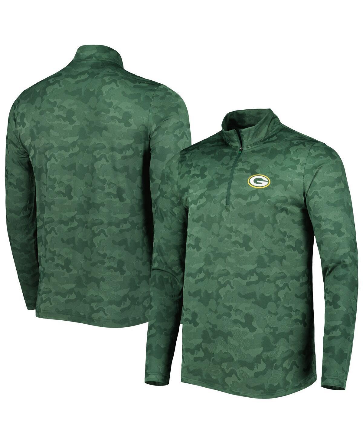 Mens Antigua Bay Packers Brigade Quarter-Zip Sweatshirt Product Image