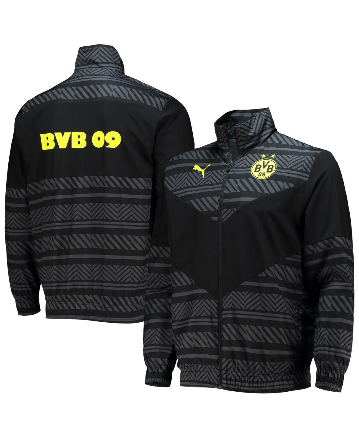 Mens Puma Black Borussia Dortmund 2022/23 Pre-Match Full-Zip Jacket Product Image