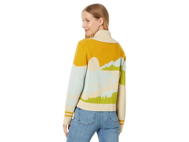 Pendleton Coastline Scenic Cardigan (Woodash Multi) Women's Sweater Product Image