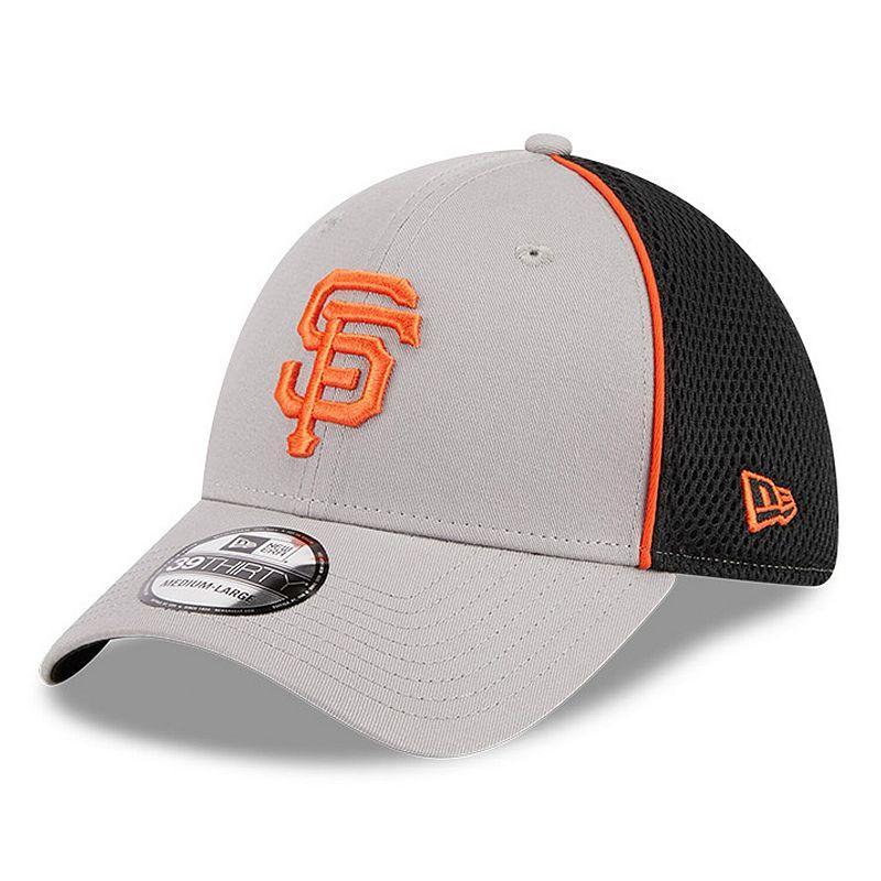 Mens New Era Gray San Francisco Giants Pipe 39THIRTY Flex Hat Grey Product Image