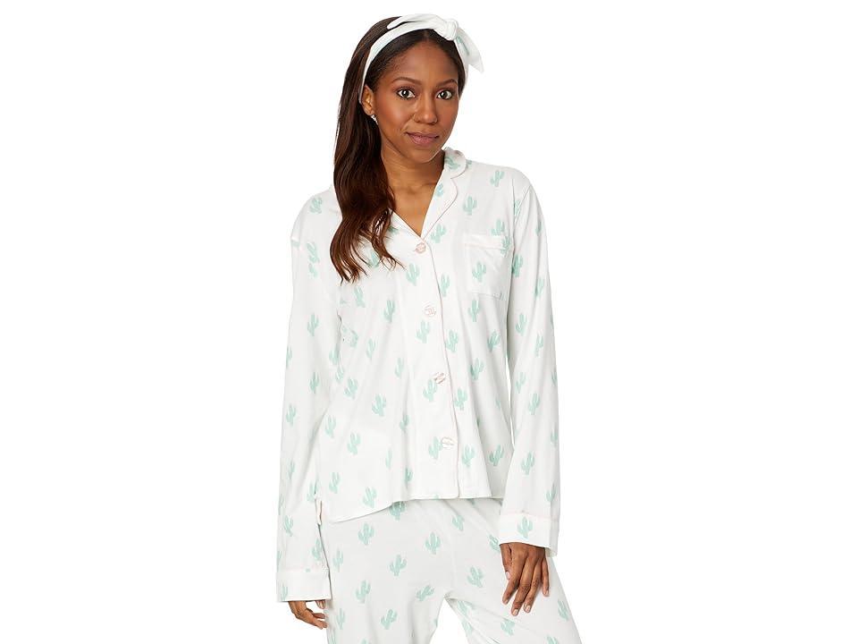 P.J. Salvage Playful Prints Pajama Pj Set (Ivory) Women's Pajama Sets Product Image