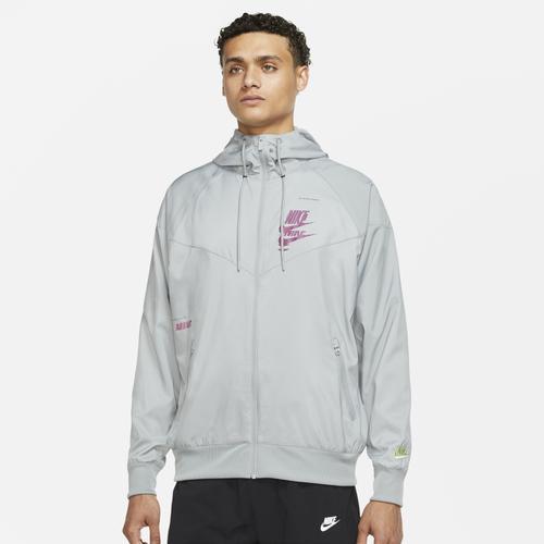 Nike Mens SPE+ Woven Windrunner MFTA Jacket - Grey/Volt Product Image