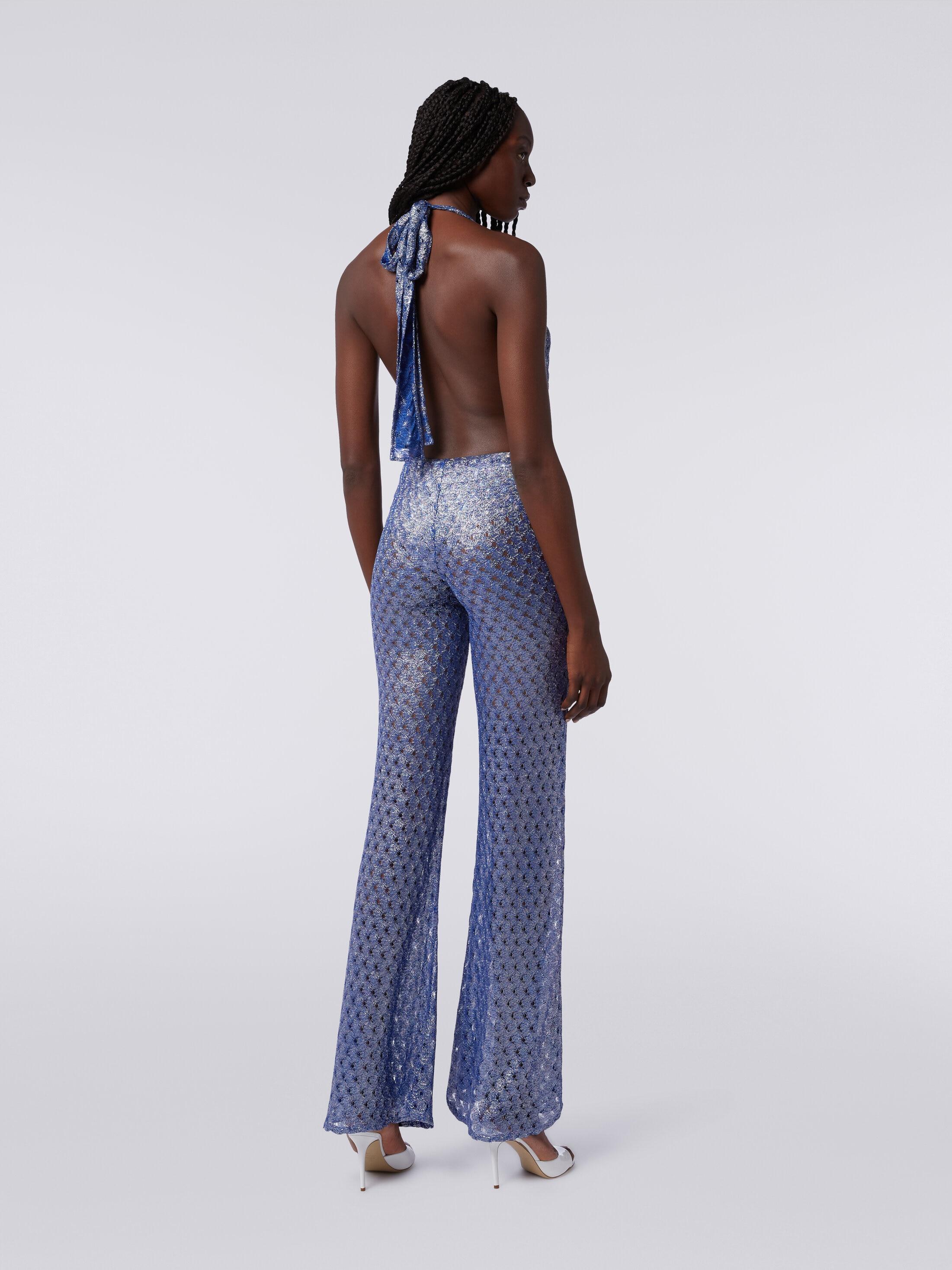 Lace-effect jumpsuit with V neckline  Product Image