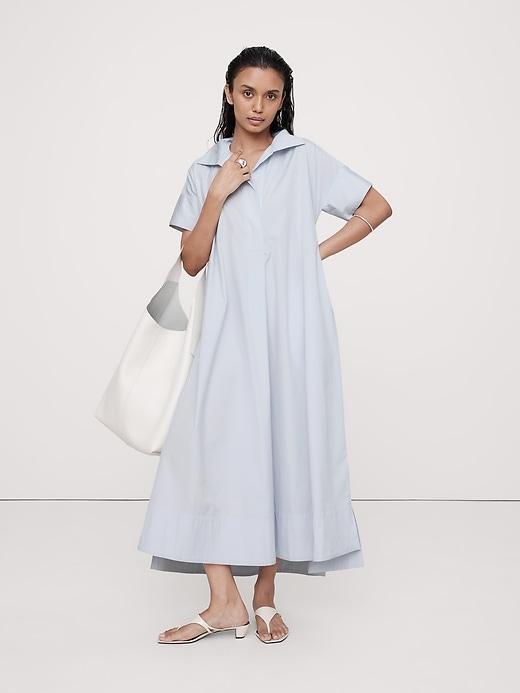 Cruz Poplin Maxi Dress Product Image