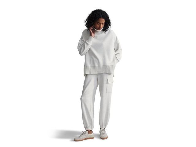 Varley Barker High Neck Sweat (Ivory Marl) Women's Sweater Product Image