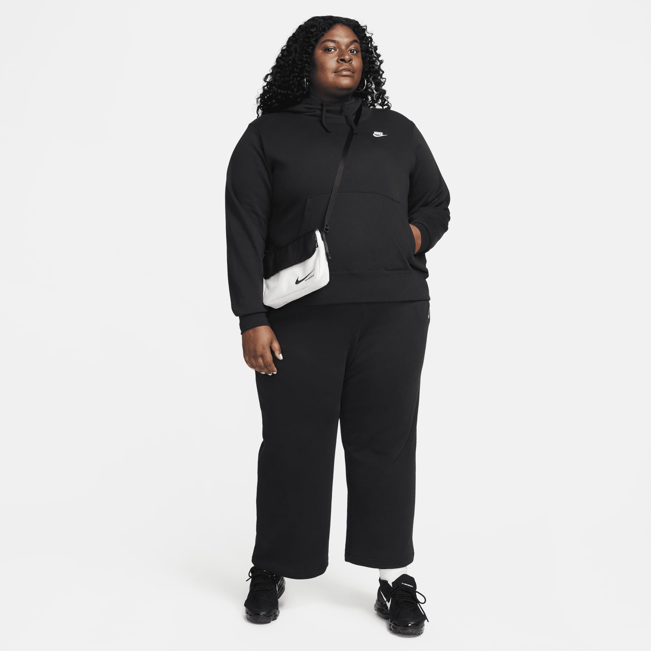 Womens Nike Sportswear Club Fleece Mid-Rise Wide-Leg Sweatpants (Plus Size) Product Image