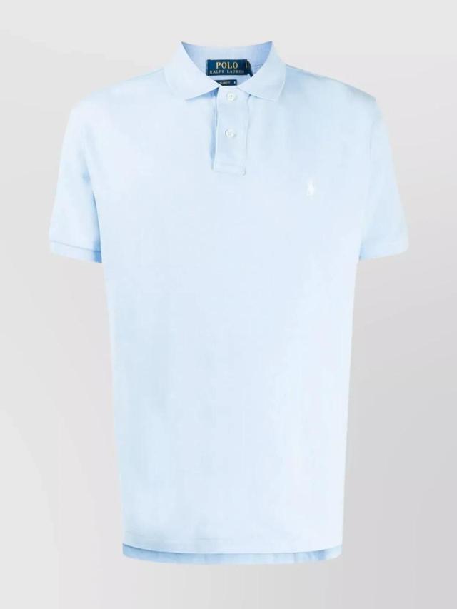 POLO RALPH LAUREN Embroidered Logo Polo Shirt In Blue Product Image