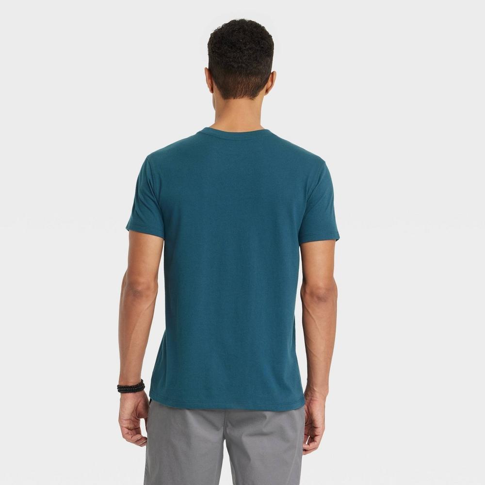 Mens Big & Tall Every Wear Short Sleeve T-Shirt - Goodfellow & Co Thunderbolt Blue 3XL Product Image