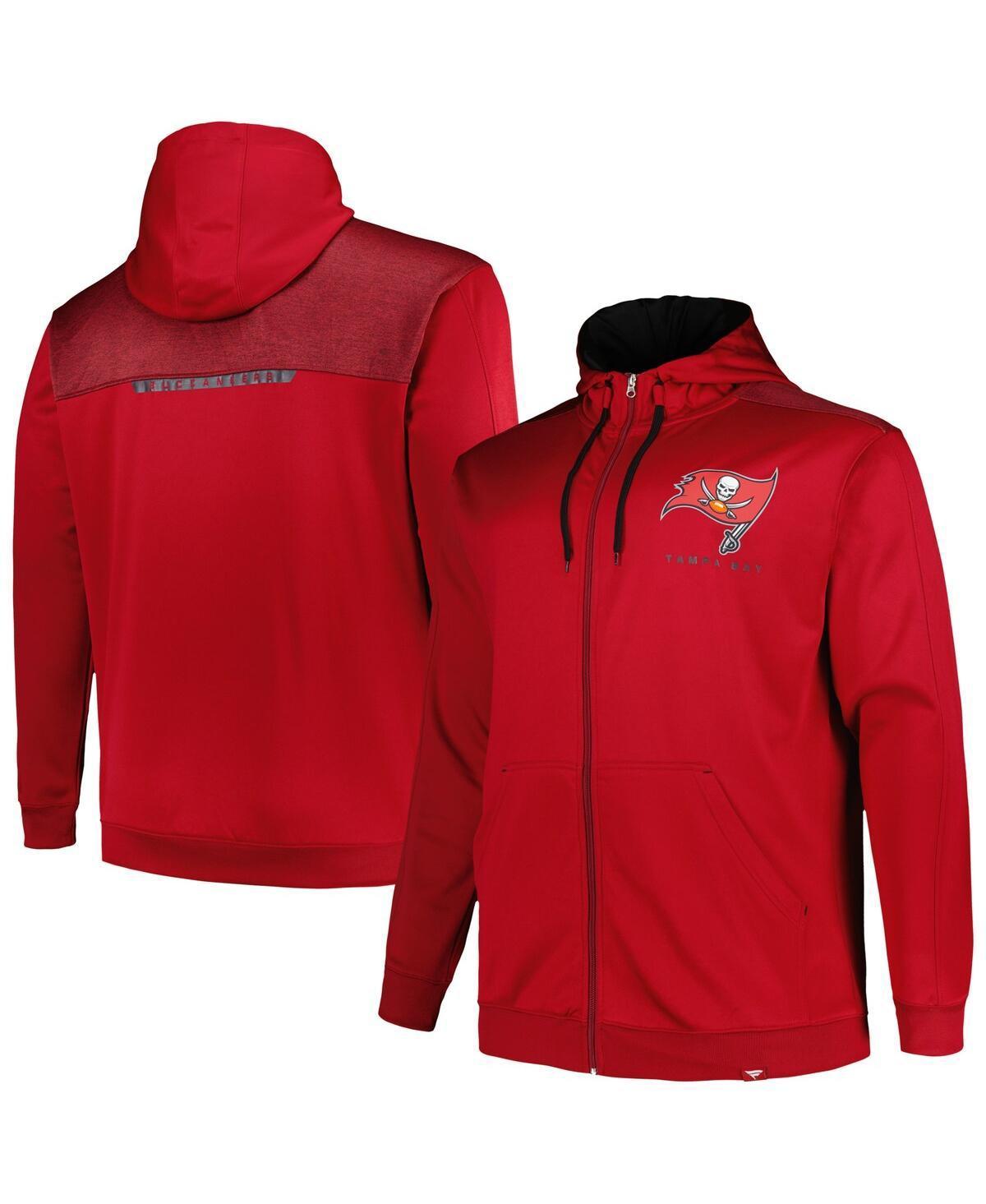 Mens Profile Tampa Bay Buccaneers Big & Tall Defender Full-Zip Hoodie Product Image