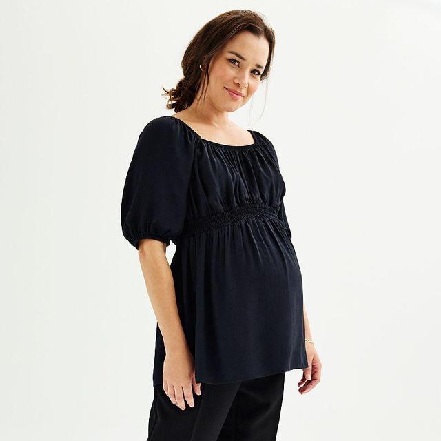 Maternity Sonoma Goods For Life Square Neck Babydoll Top, Womens Product Image