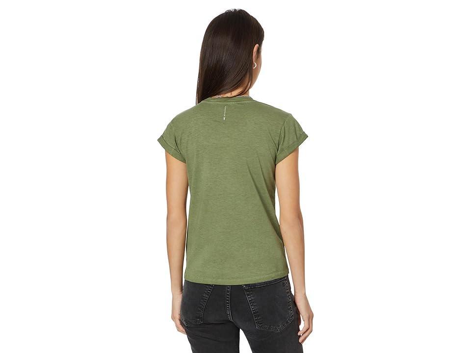 AllSaints Anna Cuff Sleeve Cotton T-Shirt Product Image