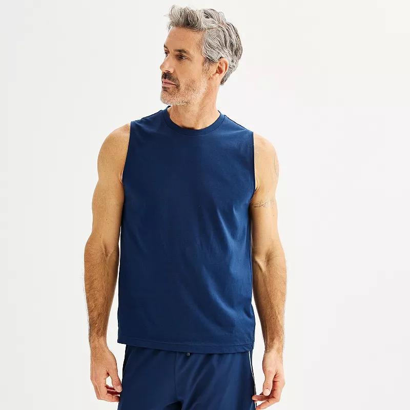 Mens Tek Gear Essential Muscle Tank Gray Grey Product Image