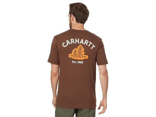 Carhartt Relaxed Fit Lightweight Short-Sleeve Pocket Tree Graphic T-Shirt (Mocha Heather) Men's Short Sleeve Knit Product Image