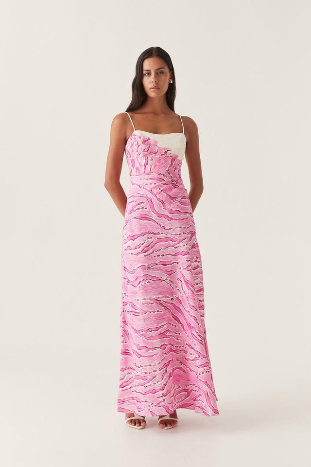 Clarice Draped Maxi Dress Product Image