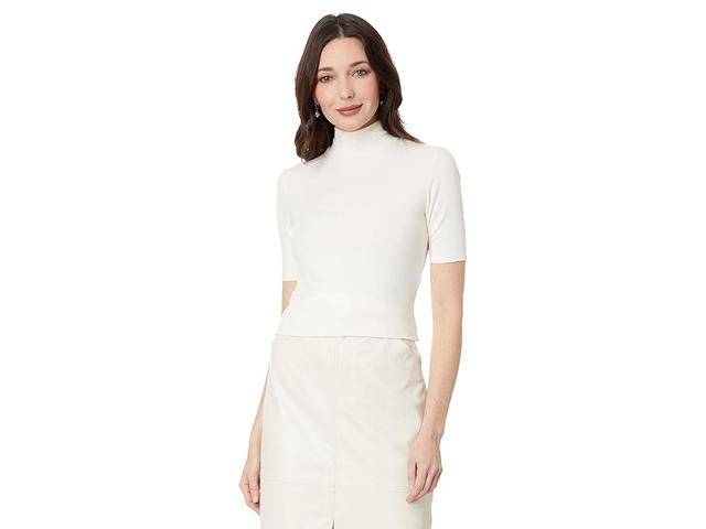 Sanctuary Essential S/S Mock Neck (Birch) Women's Clothing Product Image