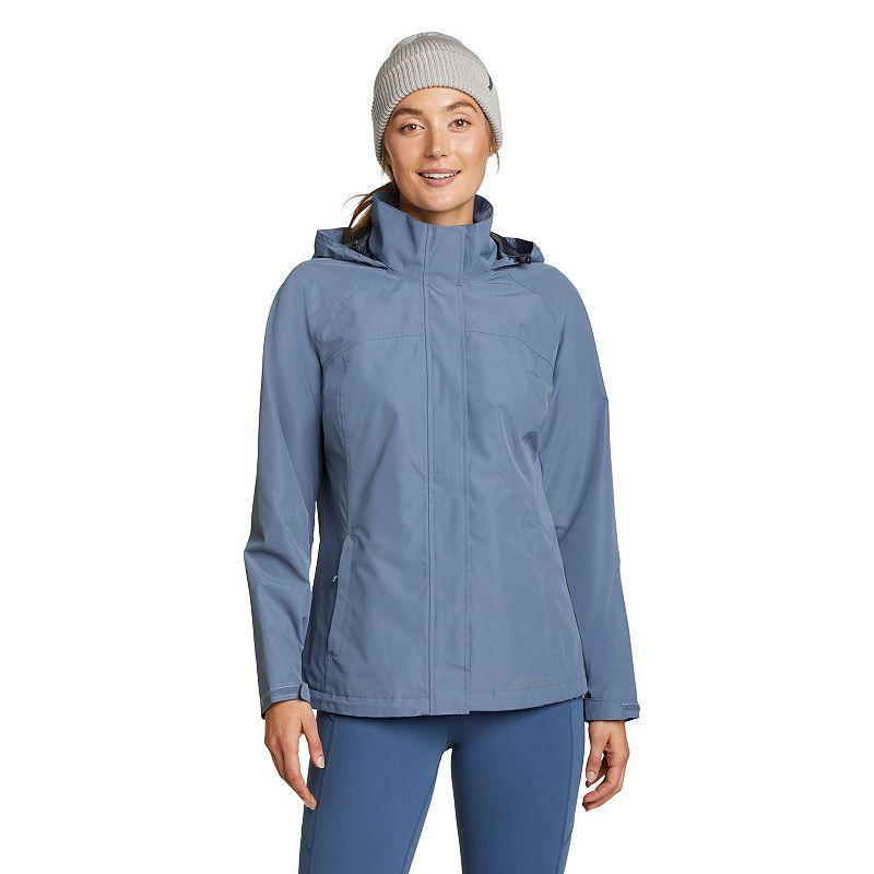 Womens Eddie Bauer Packable Rainfoil Jacket, Size: Large, Light Blue Product Image