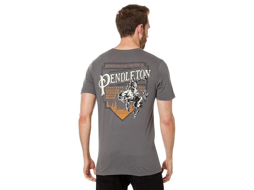 Pendleton Rodeo Plaque Graphic Tee (Asphalt/White) Men's T Shirt Product Image