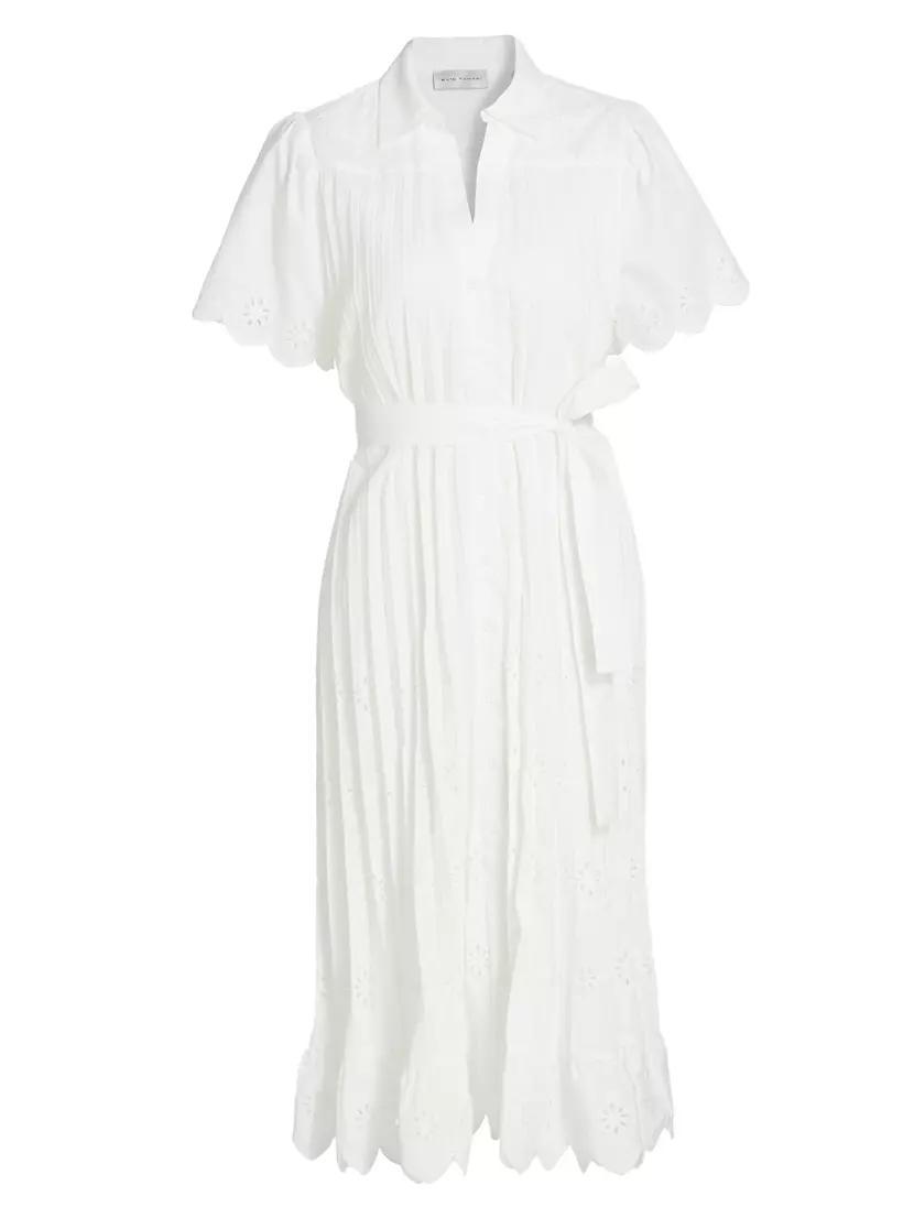 The Esther Eyelet Midi Shirtdress Product Image