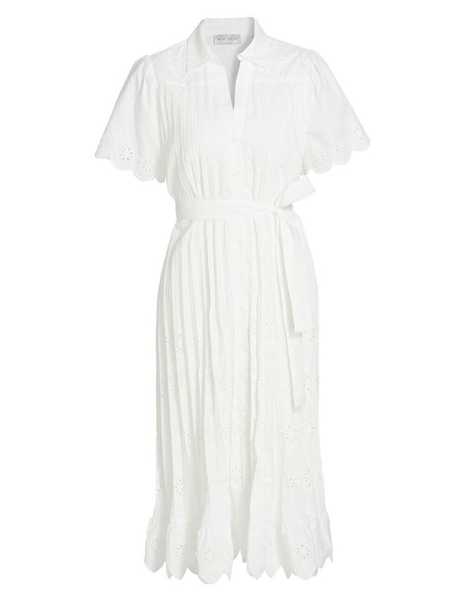 Womens The Esther Eyelet Midi Shirtdress Product Image