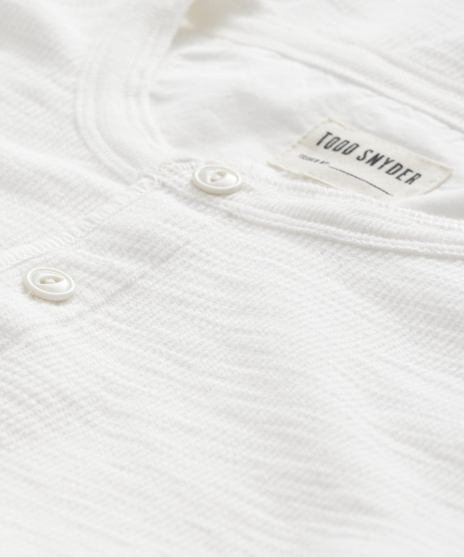 Lightweight Mini Waffle Henley Product Image