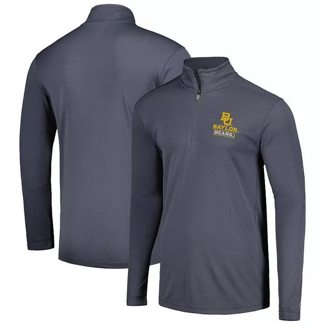 Mens Champion Gray Baylor Bears Textured Quarter-Zip Jacket Product Image