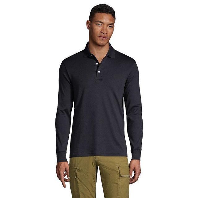 Big & Tall Lands End Classic-Fit Supima Interlock Polo, Mens Product Image