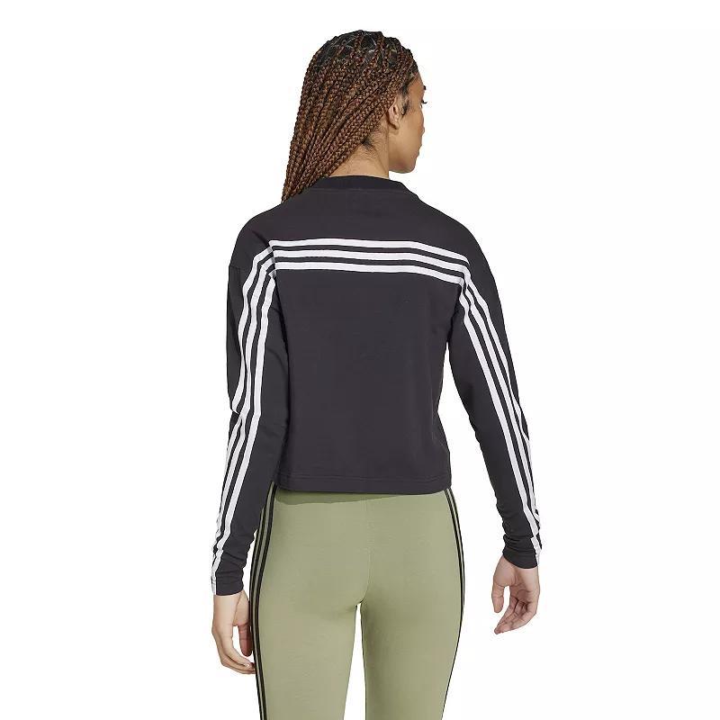 Womens adidas Future Icons 3-Stripes Long Sleeve T-Shirt Product Image