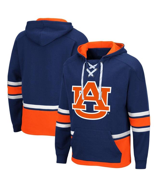 Mens Colosseum Navy Auburn Tigers Lace Up 3.0 Pullover Hoodie AUB Blue Product Image