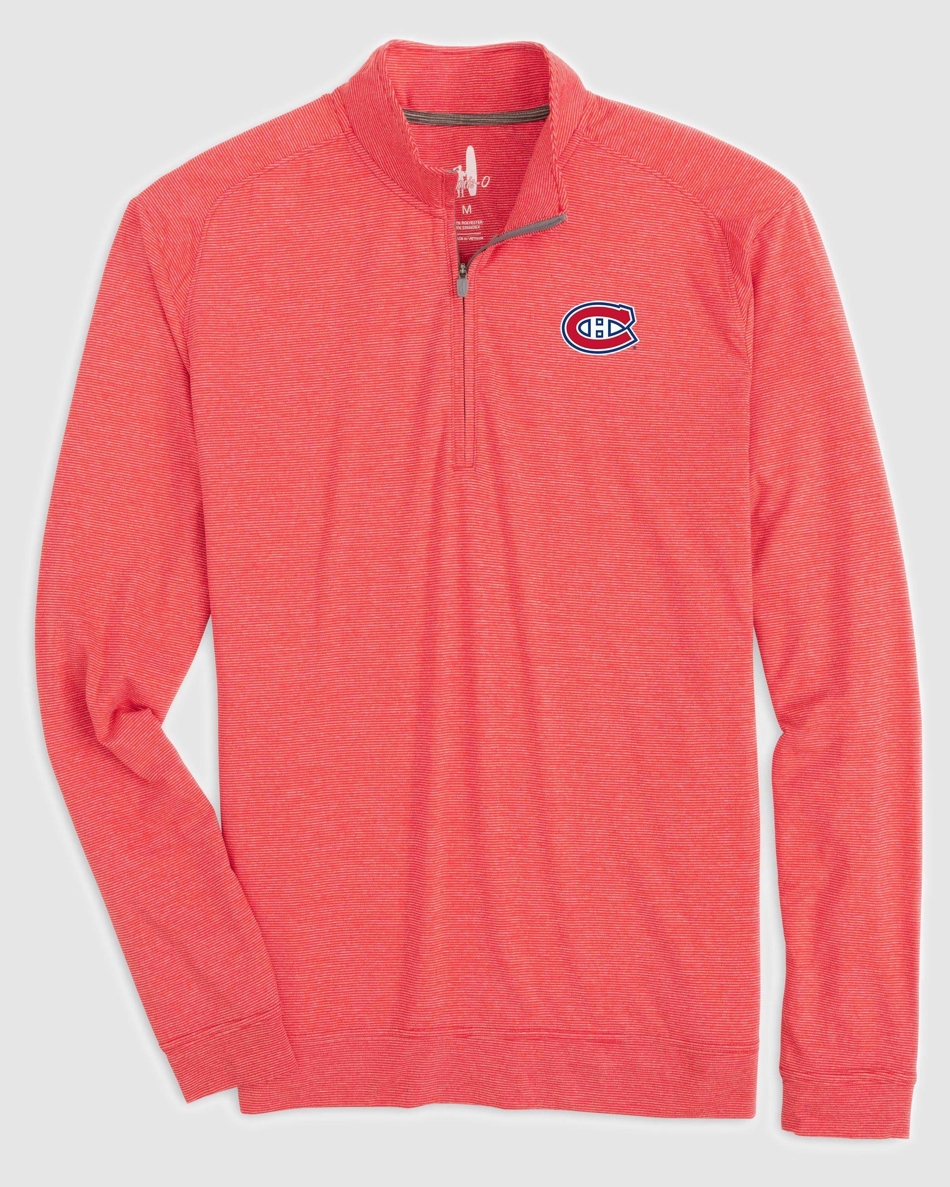 Montreal Canadiens Vaughn Striped Performance 1/4 Zip Product Image