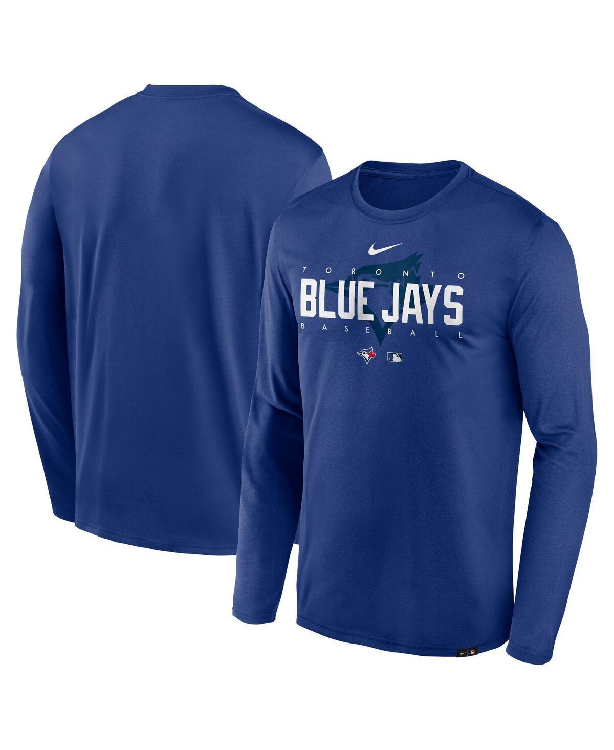 Mens Nike Royal Toronto Blue Jays Authentic Collection Team Logo Legend Performance Long Sleeve T-shirt Product Image