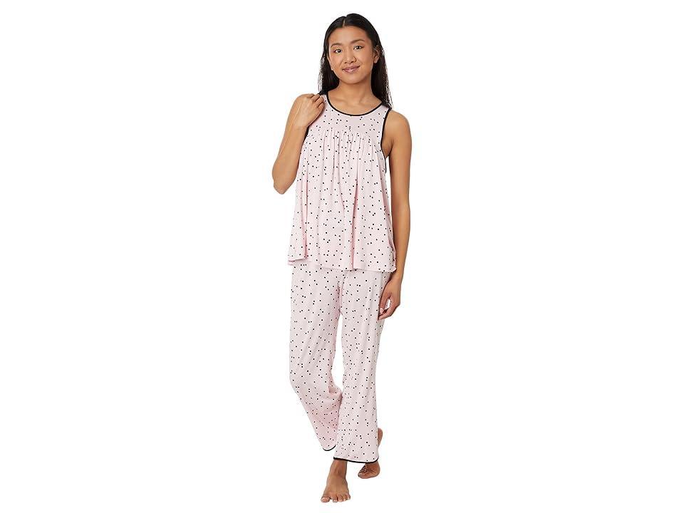 Womens Sleeveless Modal Knit Capri Pajama Set Product Image