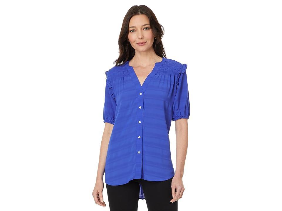 Women's Smocked Textured Blouse Product Image