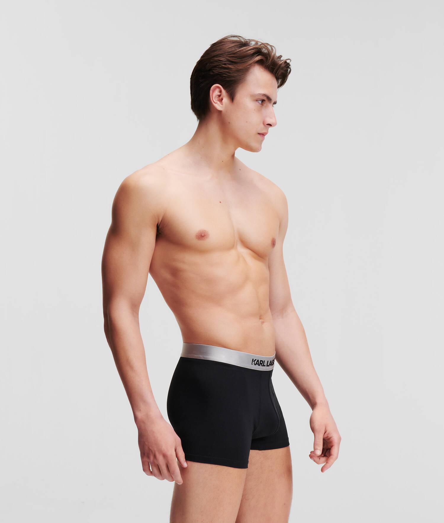 METALLIC KARL LOGO TRUNKS – 3 PACK Product Image