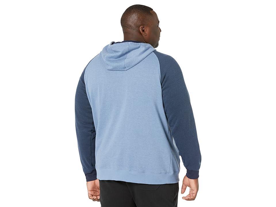 Columbia Big Tall Hart Mountain II Hoodie (Bluestone Heather/Collegiate Navy Heather) Men's Sweatshirt Product Image