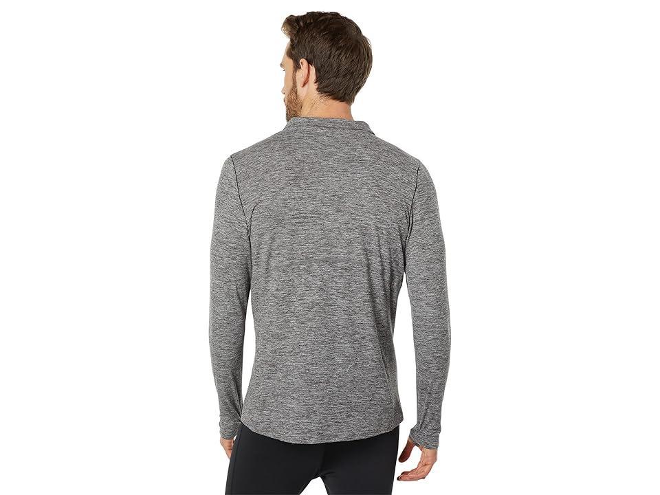 Hot Chillys Clima-Trek Zip-Tee (Grey Heather) Men's Clothing Product Image