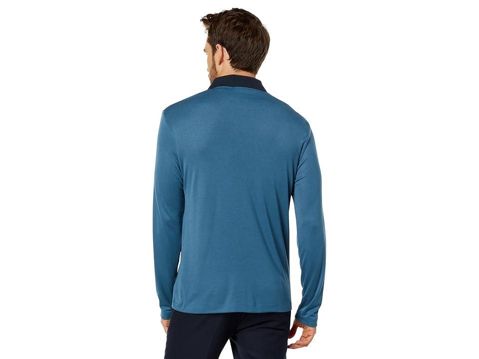 Theory Kayser Polo Long Sleeve Anemo (Midnight) Men's Clothing Product Image