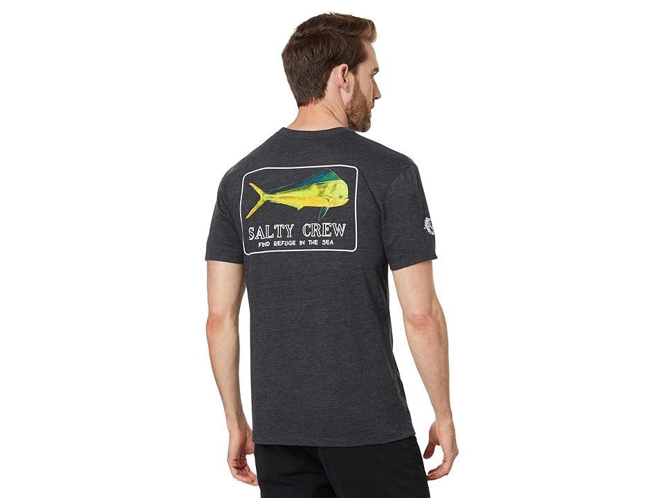 Salty Crew Golden Mahi Premium Short Sleeve Tee (Charcoal Heather) Men's Clothing Product Image