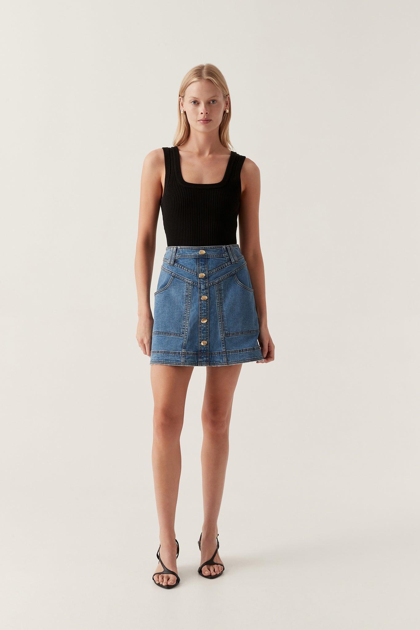 Belmond Denim Mini Skirt Product Image