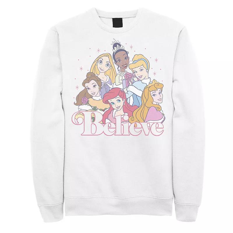 Disneys Princesses Mens Christmas Believe Group Shot Sweatshirt Product Image