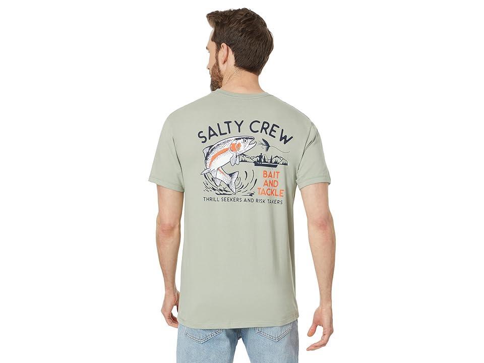 Salty Crew Fly Trap Premium Short Sleeve Tee (Dusty Sage) Men's Clothing Product Image